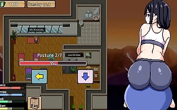 人生プレッシャーHENTAIゲームシリーズの魅力的なヨガの先生と一緒にストレスを発散しよう！