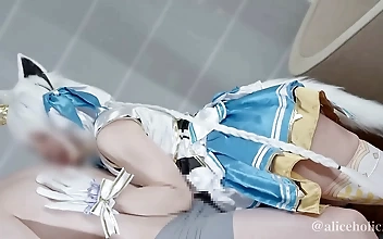 このアイドルVtuberコスプレ・コンピレーションで、生セックスと中出しカオスを堪能しよう！